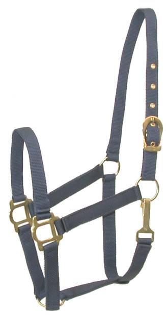 Gatsby Classic Nylon Halter with Snap Cob Navy