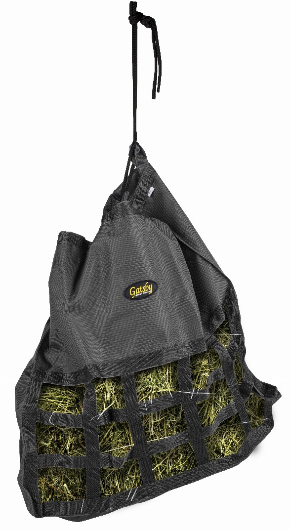 Gatsby Nylon Scratchless Slow Feed Hay Bag Black