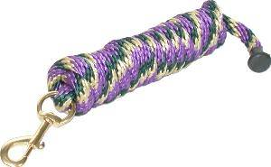 Gatsby Polypropylene 8' Lead with Snap 8' Gold/Purple/ Hunter