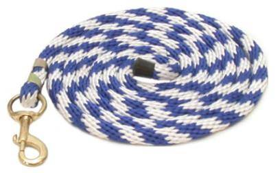 Gatsby Polypropylene 8' Lead with Snap 8' Royal Blue/ White