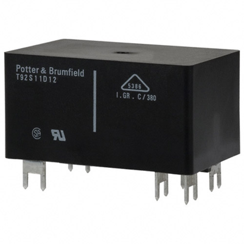 Relay, T92 Style, 12 VDC Coil, 30 Amp, PCB Mounted