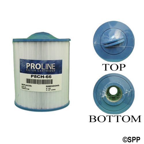 Filter Cartridge, Proline, Diameter: 4-15/16", Length: 13-5/16", Top: 2-1/8" Open, Bottom: 2-1/8" Open, 37 sq ft