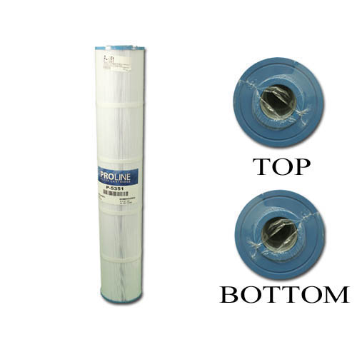 Filter Cartridge, Proline, Diameter: 5-5/16", Length: 30-1/8", Top: 2-1/8" Open, Bottom: 2-1/8" Open, 135 sq ft