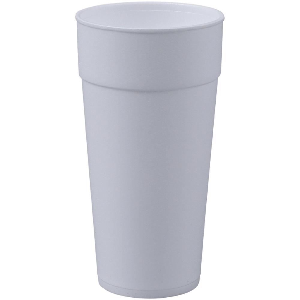 Genuine Joe Styrofoam Cup - 24 fl oz - 300 / Carton - White - Foam - Hot Drink, Cold Drink