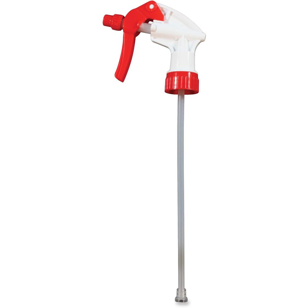 Genuine Joe Standard Trigger Sprayer - 7.25" - 24 / Carton - Red, White