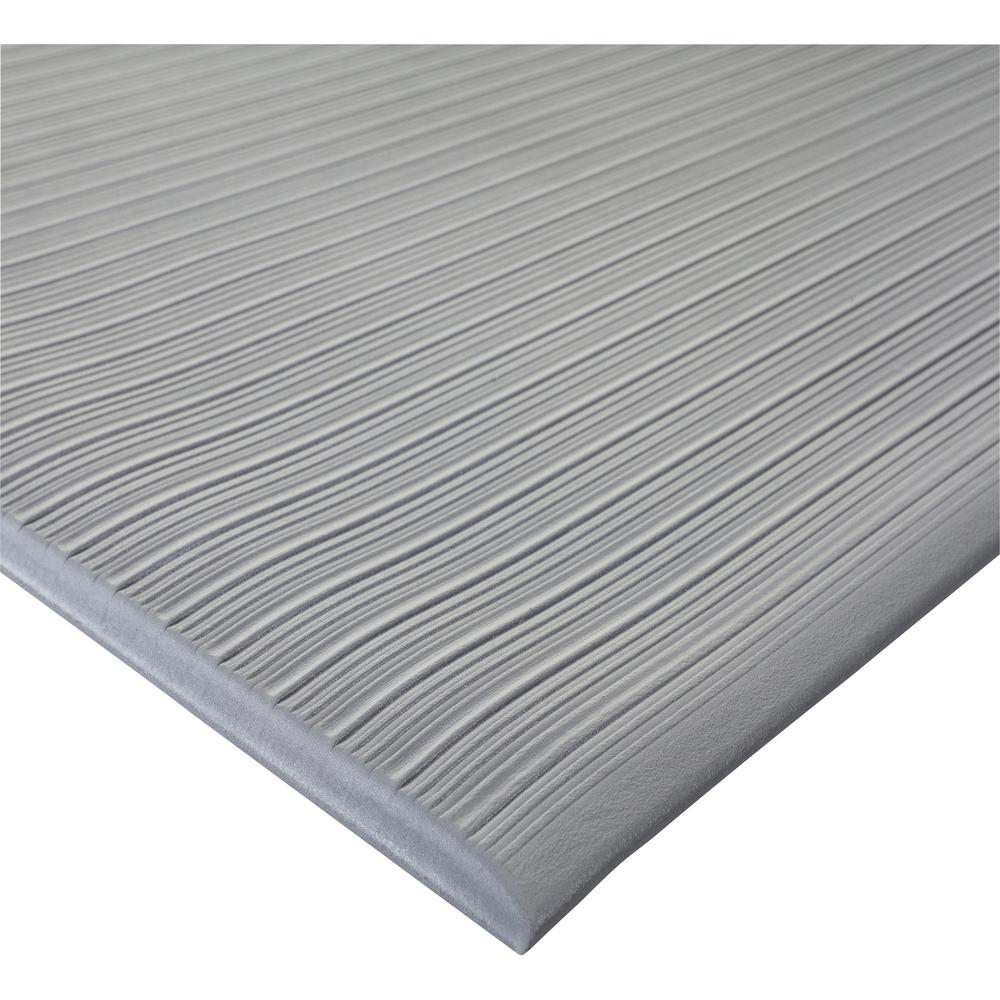 Genuine Joe Air Step Mat - Exercise - 60" Length x 36" Width x 0.38" Thickness - Rectangle - Vinyl Foam - Gray