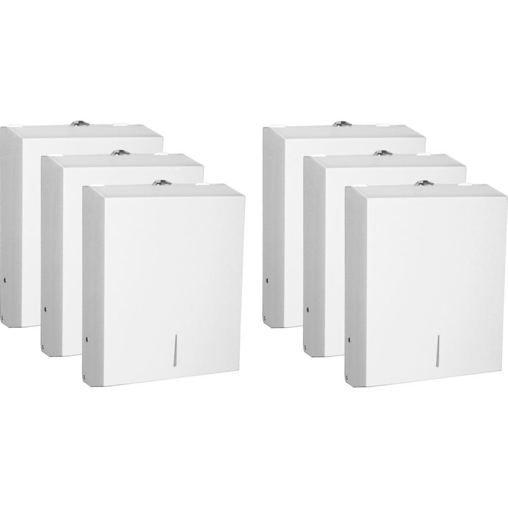 Genuine Joe C-Fold/Multi-fold Towel Dispenser Cabinet - C Fold, Multifold Dispenser - 13.5" Height x 11" Width x 4.3" Depth - St