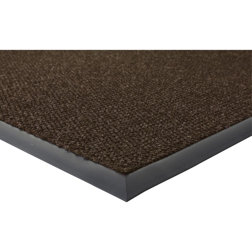 Genuine Joe Ultraguard Indoor Wiper Mats - Hard Floor, Indoor, Outdoor - 72" Length x 48" Width - Rubber - Chocolate