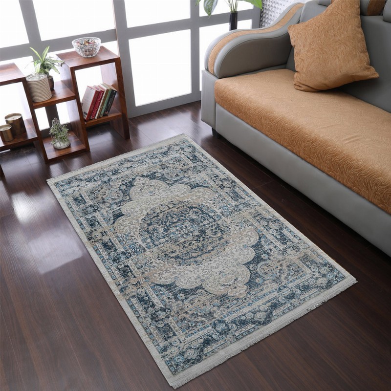 Rugsotic Carpets Machine Woven Crossweave Polyester Multicolor Area Rug Oriental - 3'11''x5'10'' Multicolor13