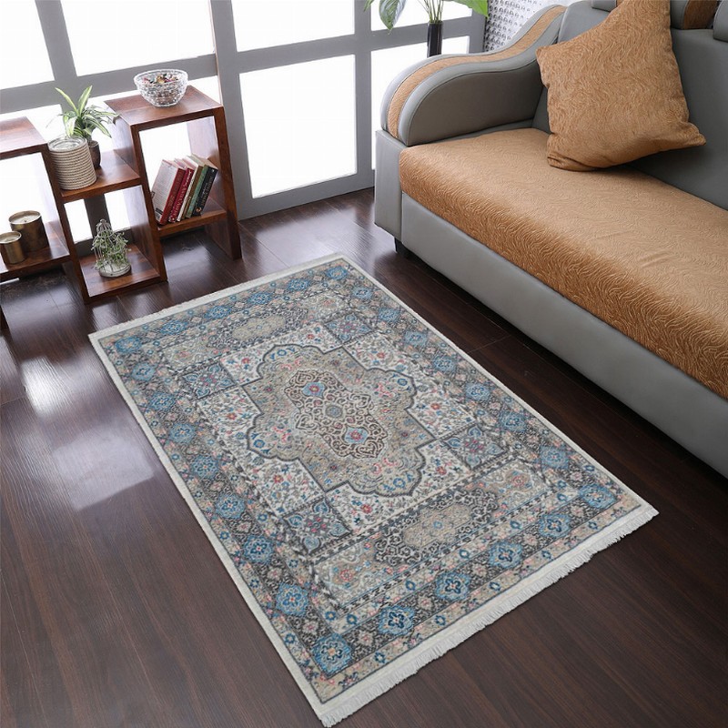 Rugsotic Carpets Machine Woven Crossweave Polyester Multicolor Area Rug Oriental - 4'x5'11'' Multicolor12