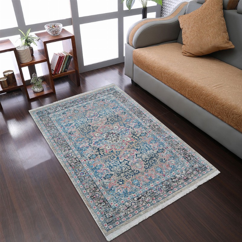 Rugsotic Carpets Machine Woven Crossweave Polyester Multicolor Area Rug Oriental - 4'8''x6'9'' Multicolor10