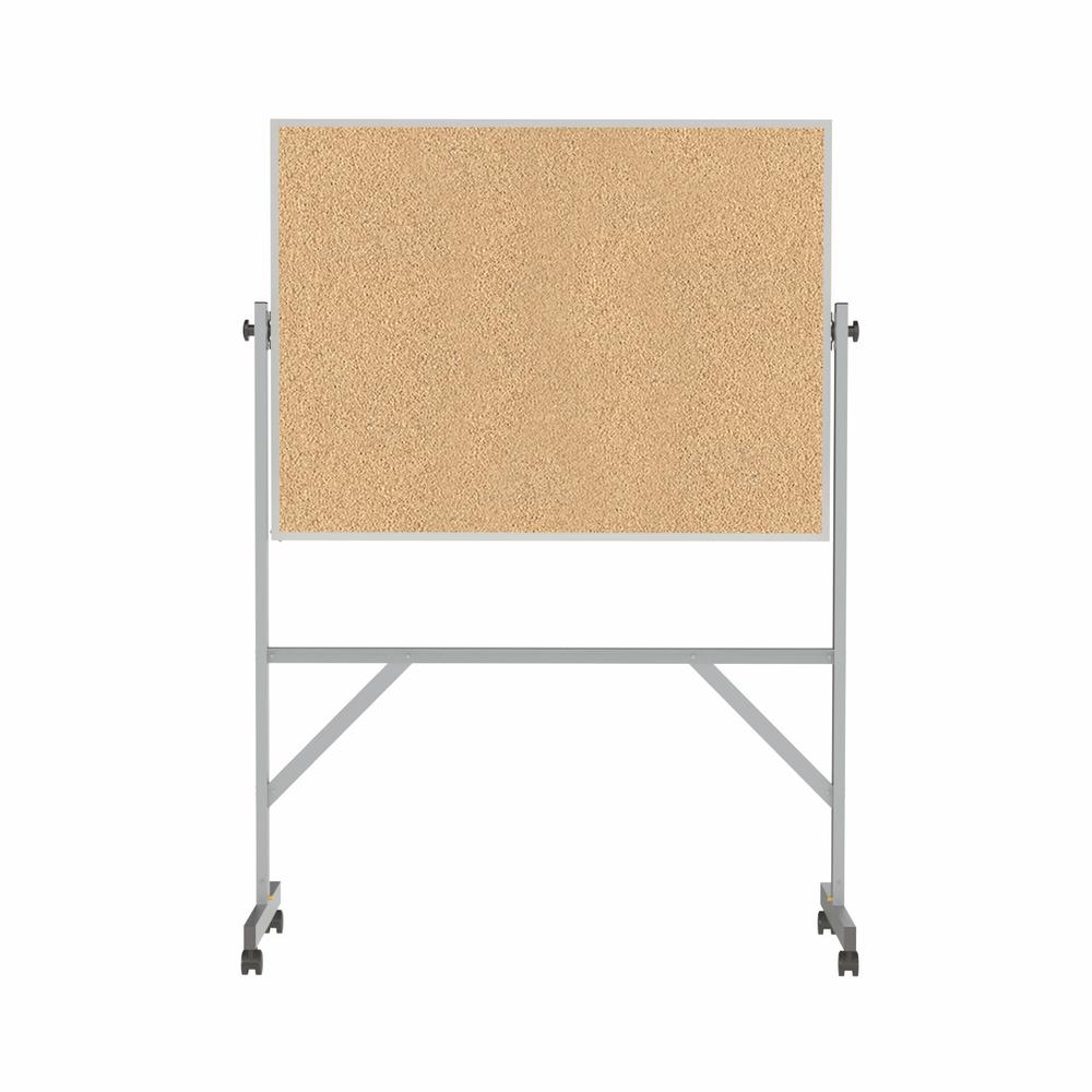 72?"x 53" Aluminum Frame Reversible Natural Cork/Natural Cork