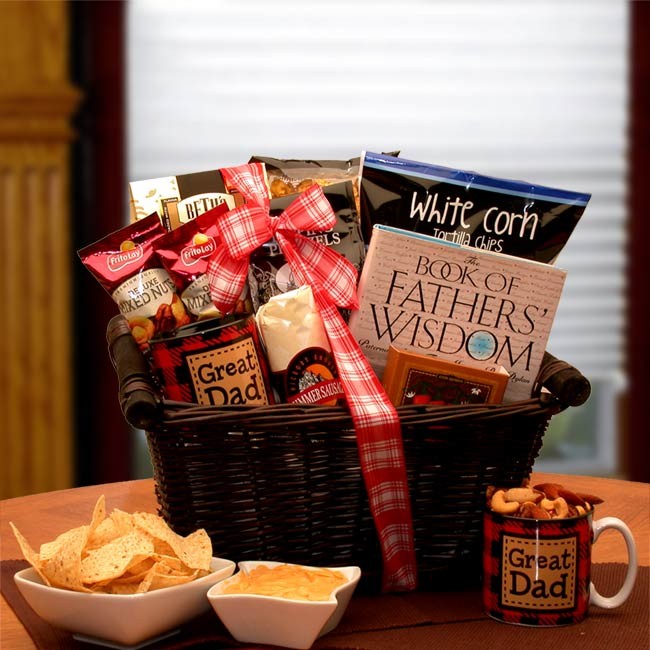 Father's Day Gifts - 16x14x10 inHe's A Great Dad Gift Basket