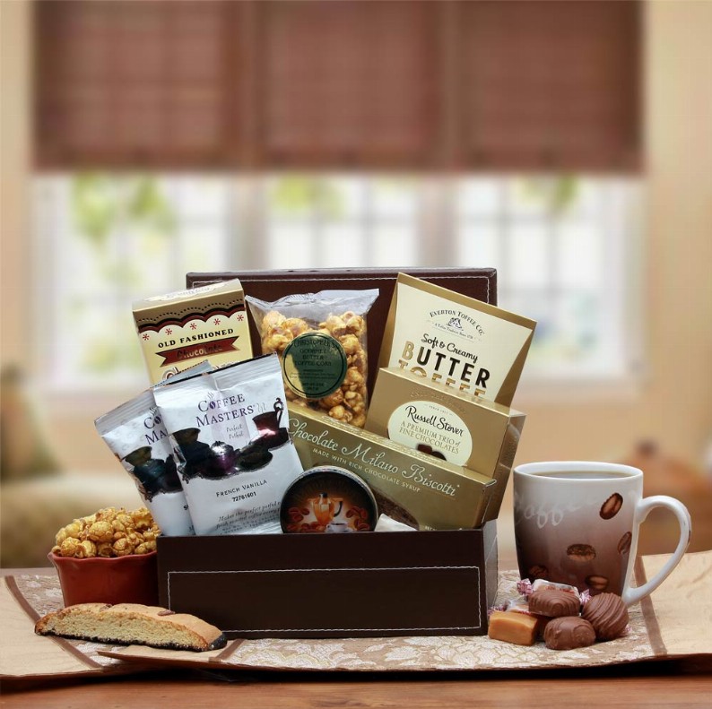 Gourmet Gift Baskets - 12x10x8 inCoffee Break Gift Box