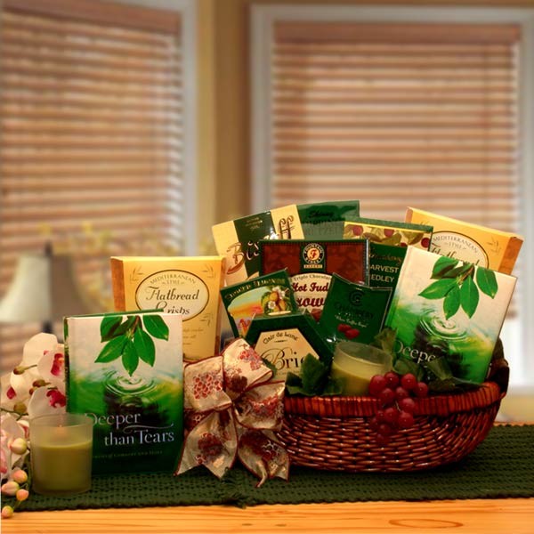 Sympathy & Condolence Gift Baskets - 14x12x10 in Deeper Than Tears Condolence Gift Basket