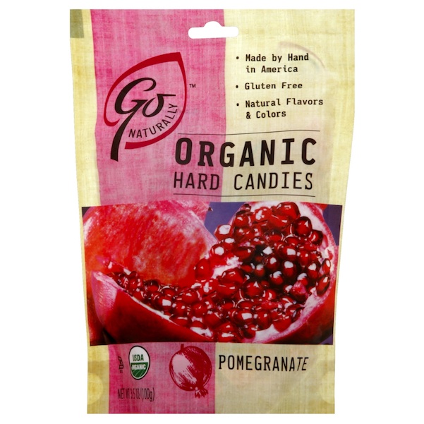 Go Naturally Pomegranate Hard Candy (6x3.5OZ )