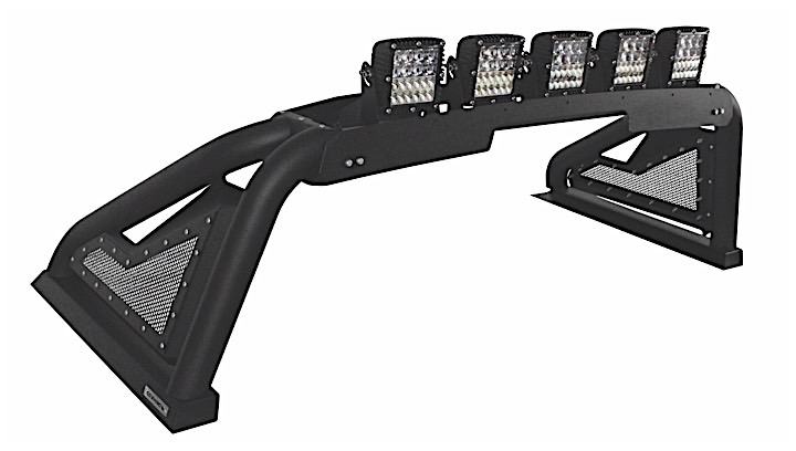 16-C TACOMA/15-C COLORADO/CANYON SPORT BAR 2.0 WITH POWERED CENTER OPTION BLACK TEXTURED TUBES