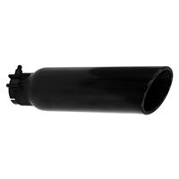 UNIVERSAL FOR 2 1/2IN DIAMETER EXHAUST TUBES EXHAUST TIPS BLACK