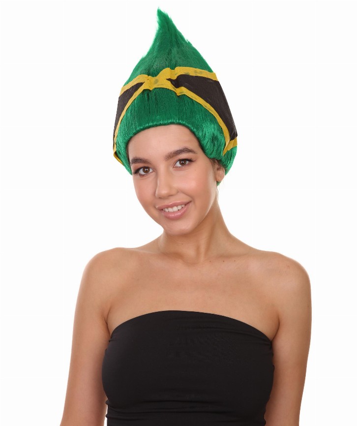 Jamaican Flag Troll Wig