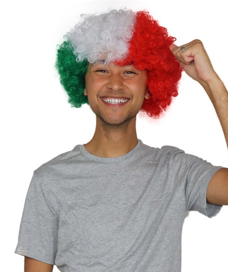 Mexican Flag Afro Wig