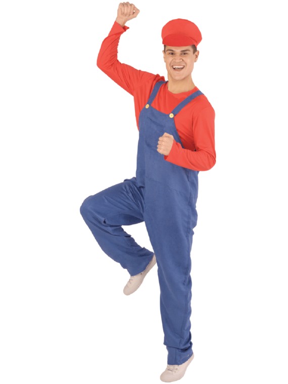 RED PLUMBER COSTUME