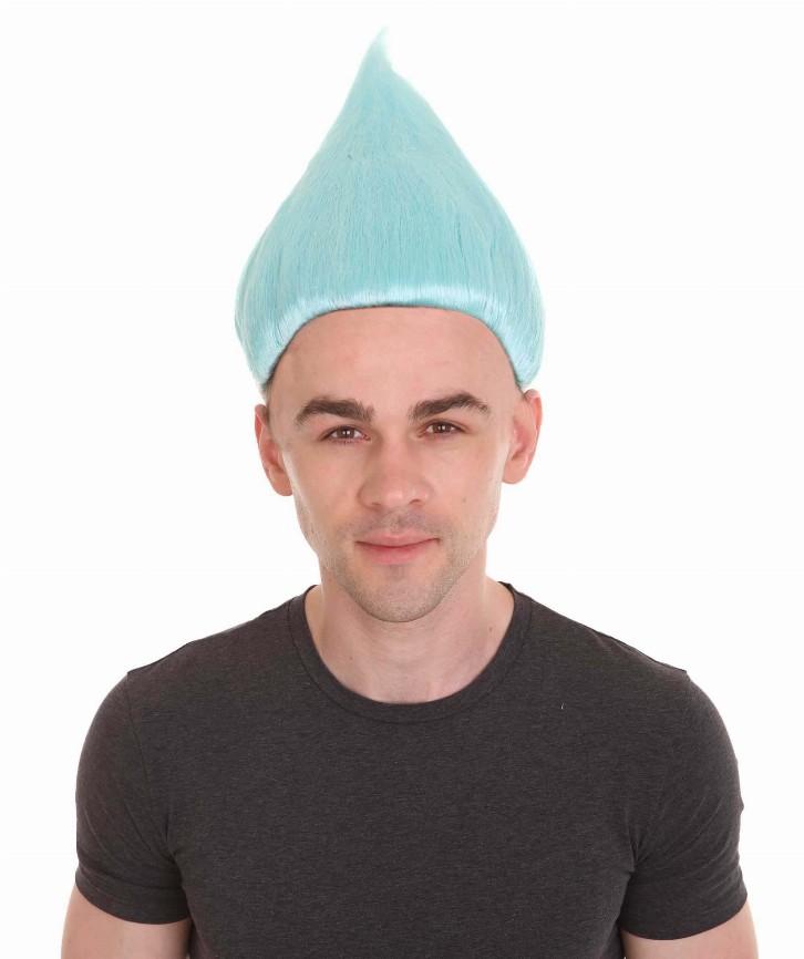 Unisex Light Blue Troll Wig