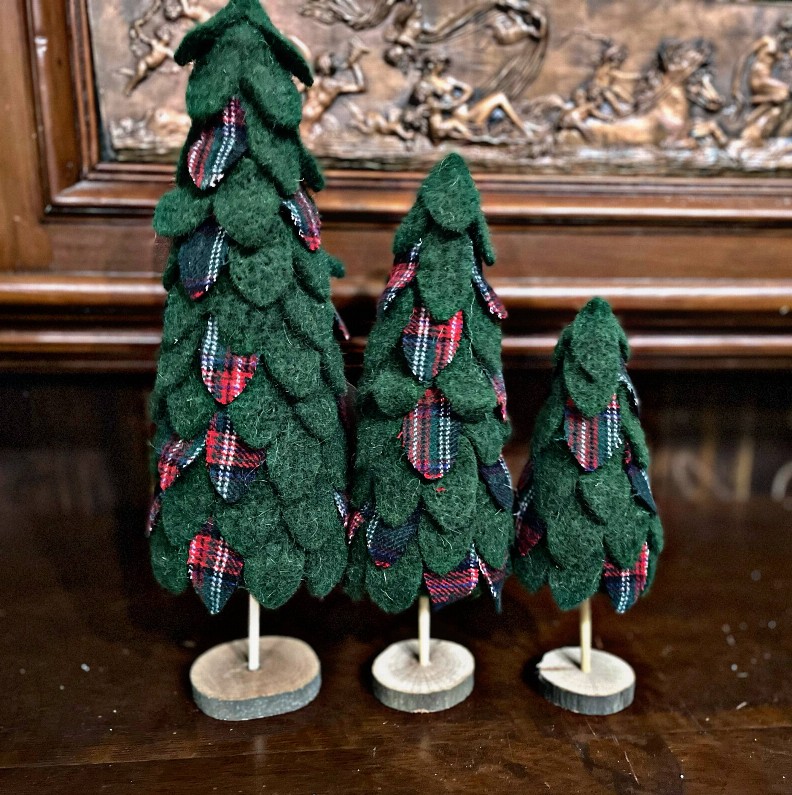 Wool Plaid Trees