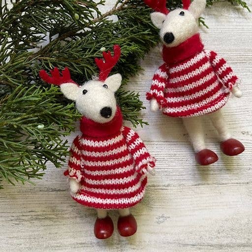 Wool Poseable Ornaments - BOY SHIRT