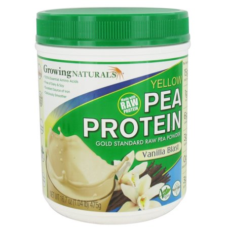 Growing Naturals Yellow Pea Protein Vanilla Blast 16 Oz