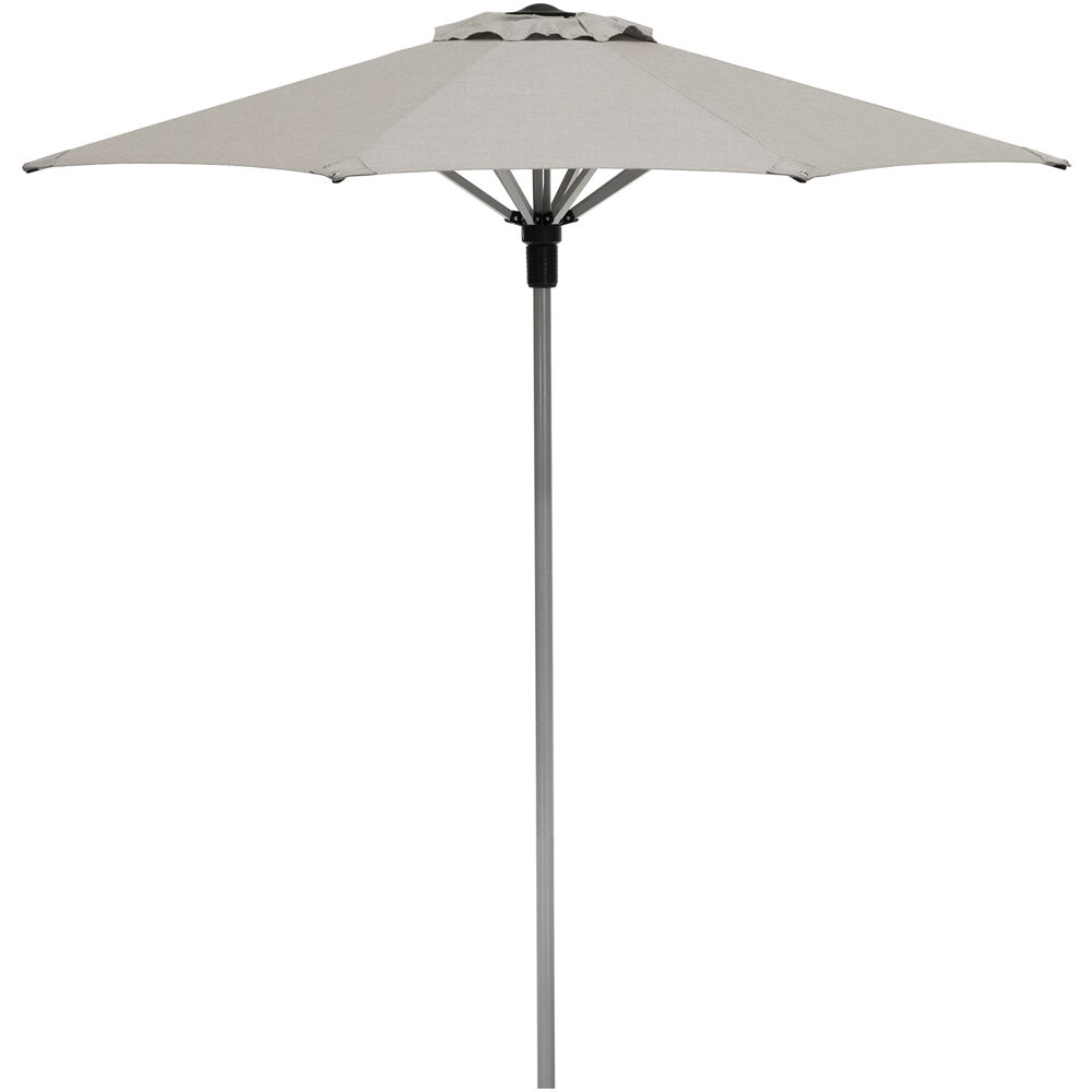 Commercial Aluminum 7.5' Umbrella Sunbrella Cast Ash