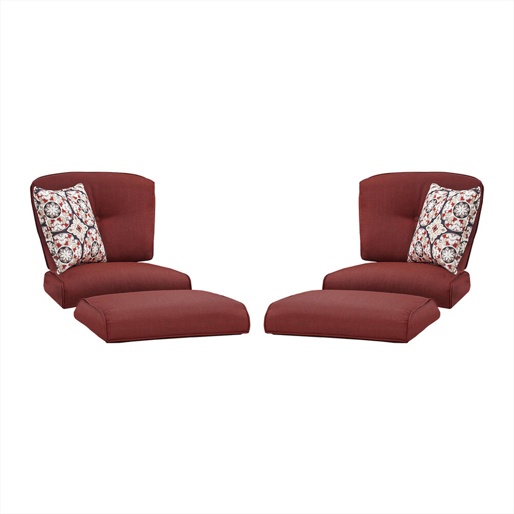 Strathmere Side Chair and Ottoman Cushions S/2