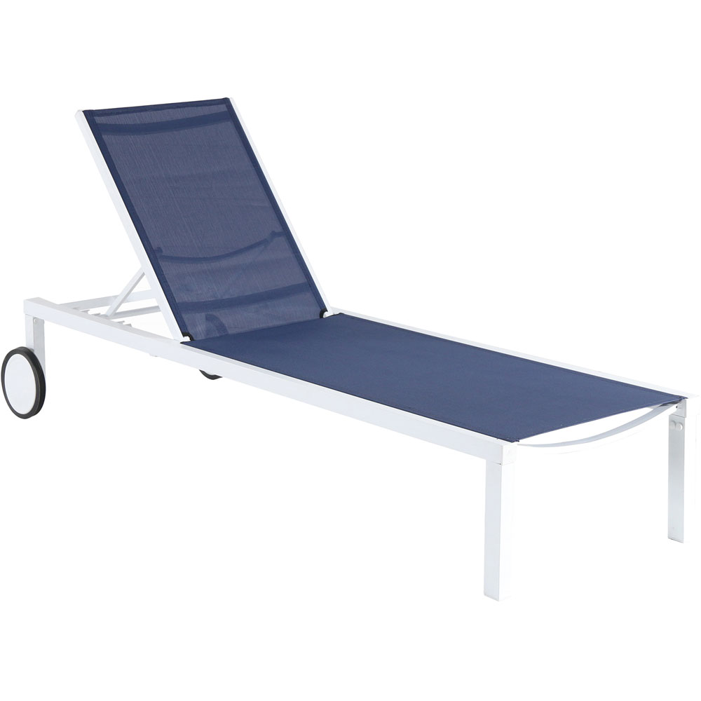 Aluminum Sling Armless Chaise Lounge