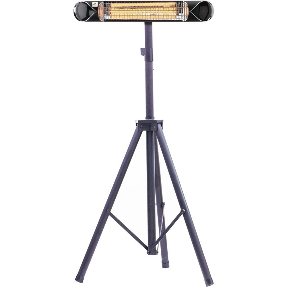 35.4" Carbon Lamp w/ 3 Power Settings, Remote, and Tripod Stand