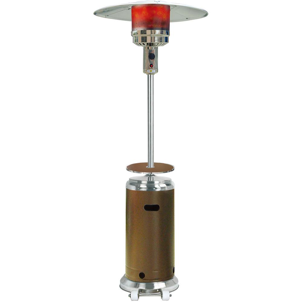 Steel Umbrella Patio Heater, 7' tall, Propane, 48,000 BTU