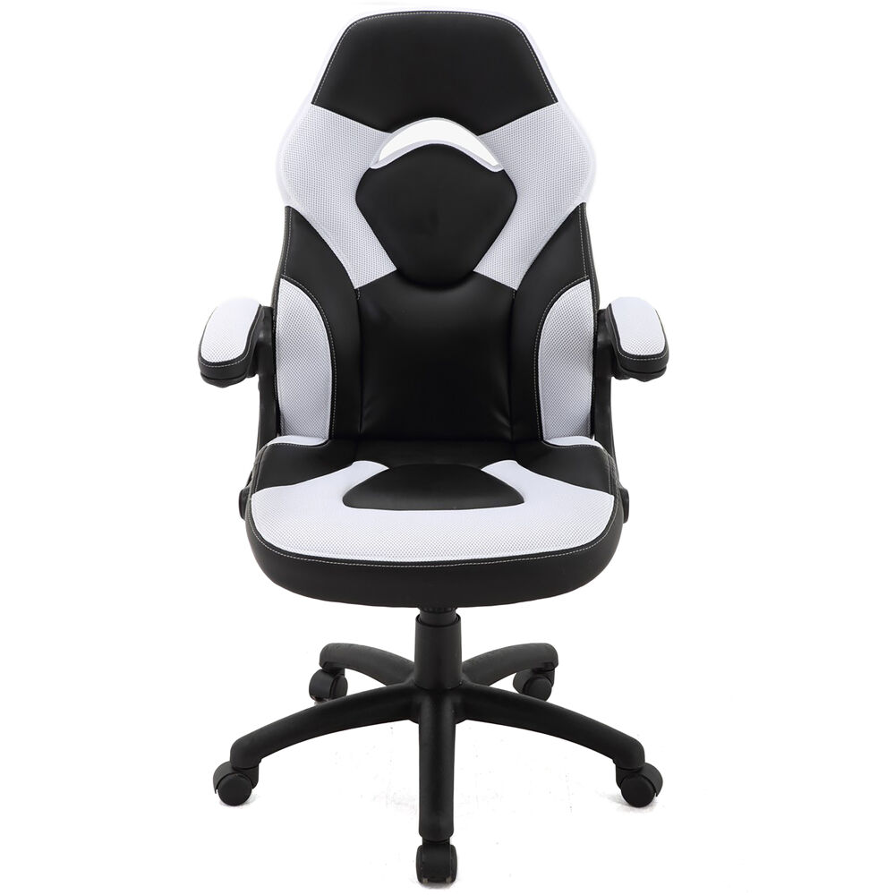 Hanover Commando Gas Lift 2-Tone Gaming Chair, Faux Leather