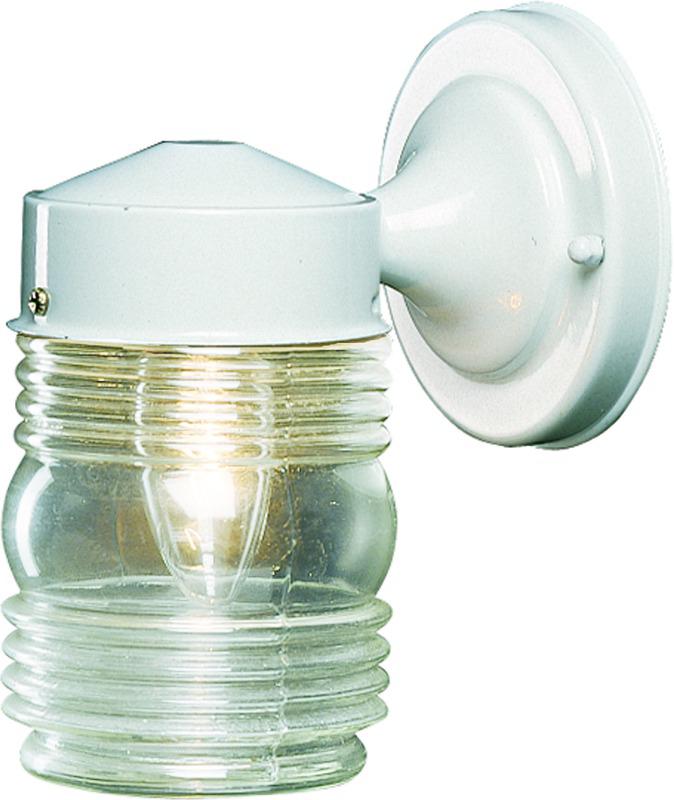 54-4445 White 1 Light Jelly Jar