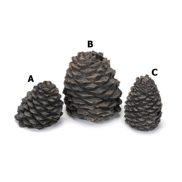 Hargrove Small Straight Ceramic Pine Cone For Gas Logs - 1204BX