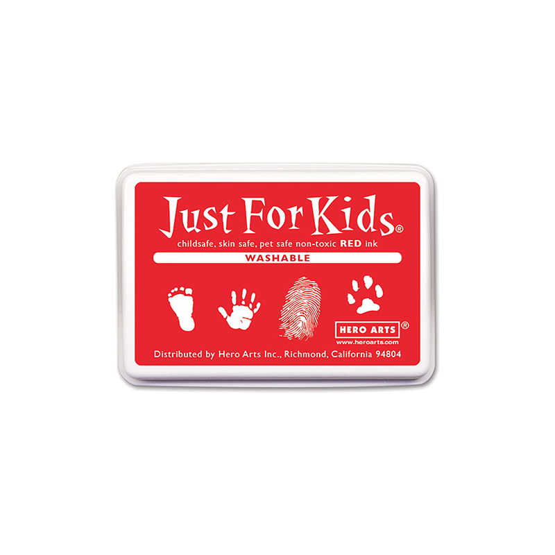 Just for Kids Washable Ink Pad, Red