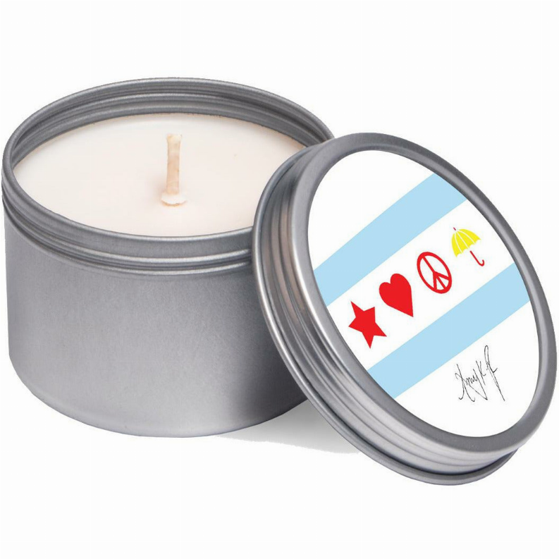 Soy Candle - 4 ozAKR Chicago Flag