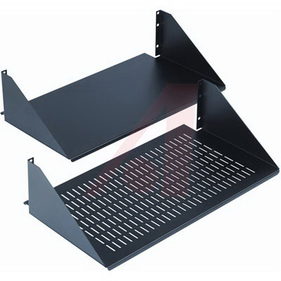 10.5in SINGLE SIDE SOLID SHELF BLACK