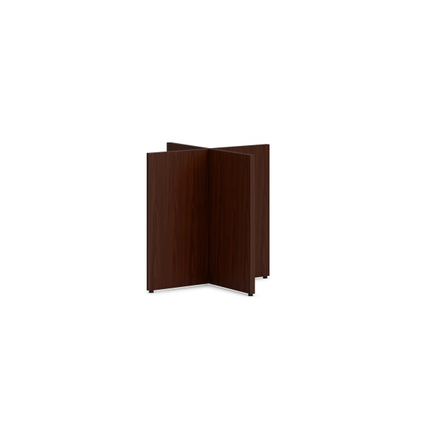 HON Mod HLPLTBL48BASE Conference Table Base - Finish: Traditional Mahogany