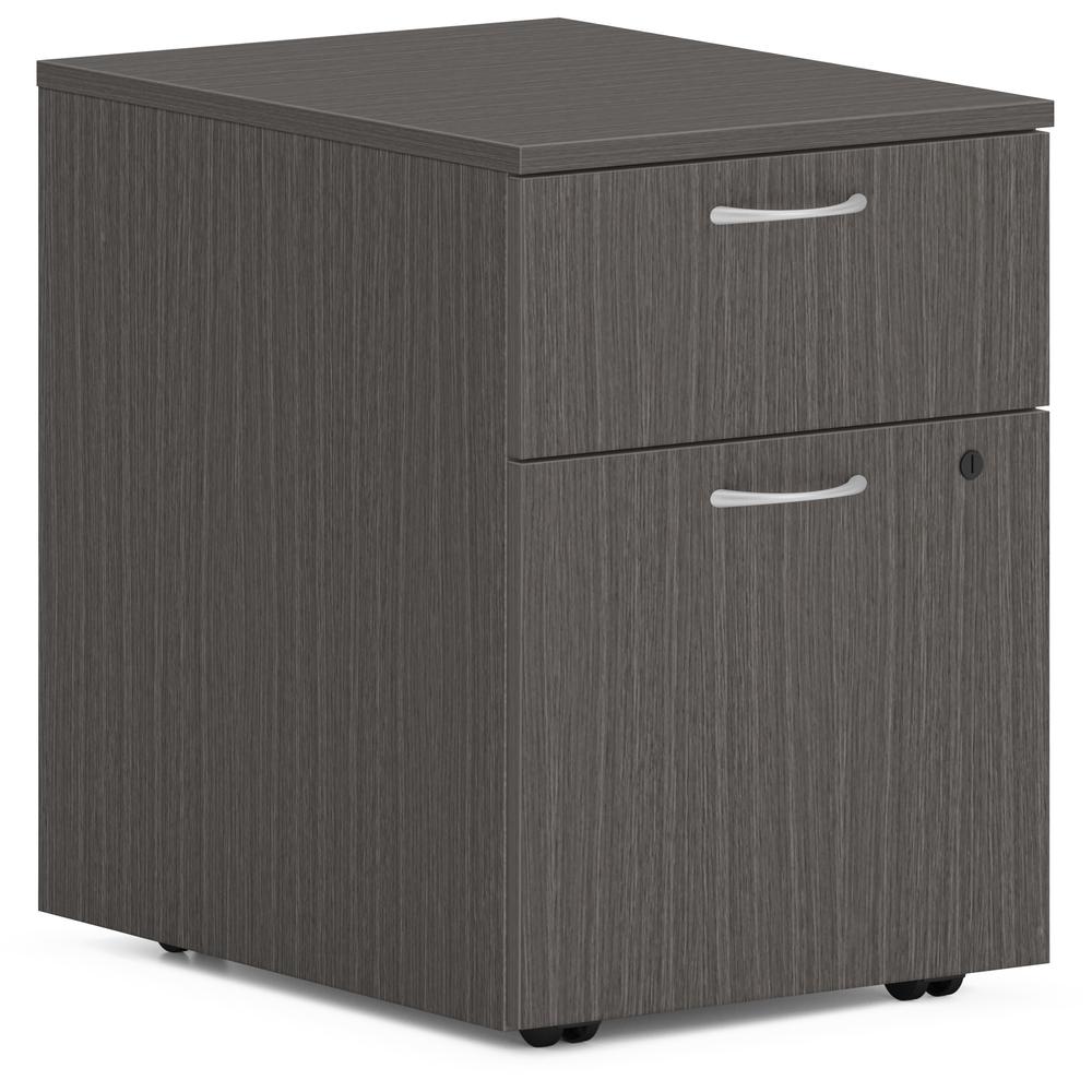 HON Mod HLPLPMBF Pedestal - 15" x 20" x 20" - 2 x Box, File Drawer(s) - Finish: Slate Teak