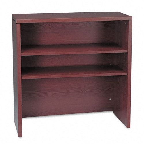 HON 10500 H105292 Bookcase Hutch - 36" x 14.6" x 37.1" - 2 Shelve(s) - Flat Edge - Finish: Mahogany