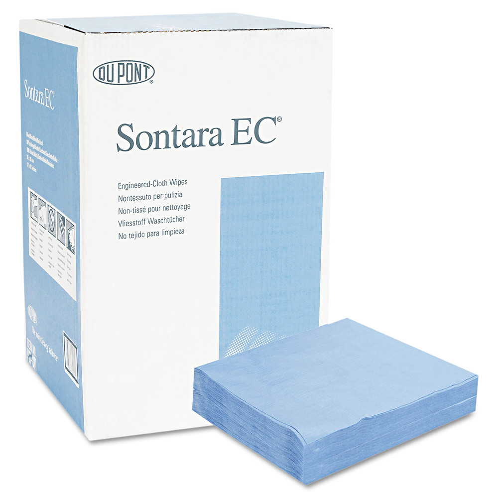 Sontara EC Engineered Cloths, 12 x 12, Blue, 100/Pack, 10 Packs/Case