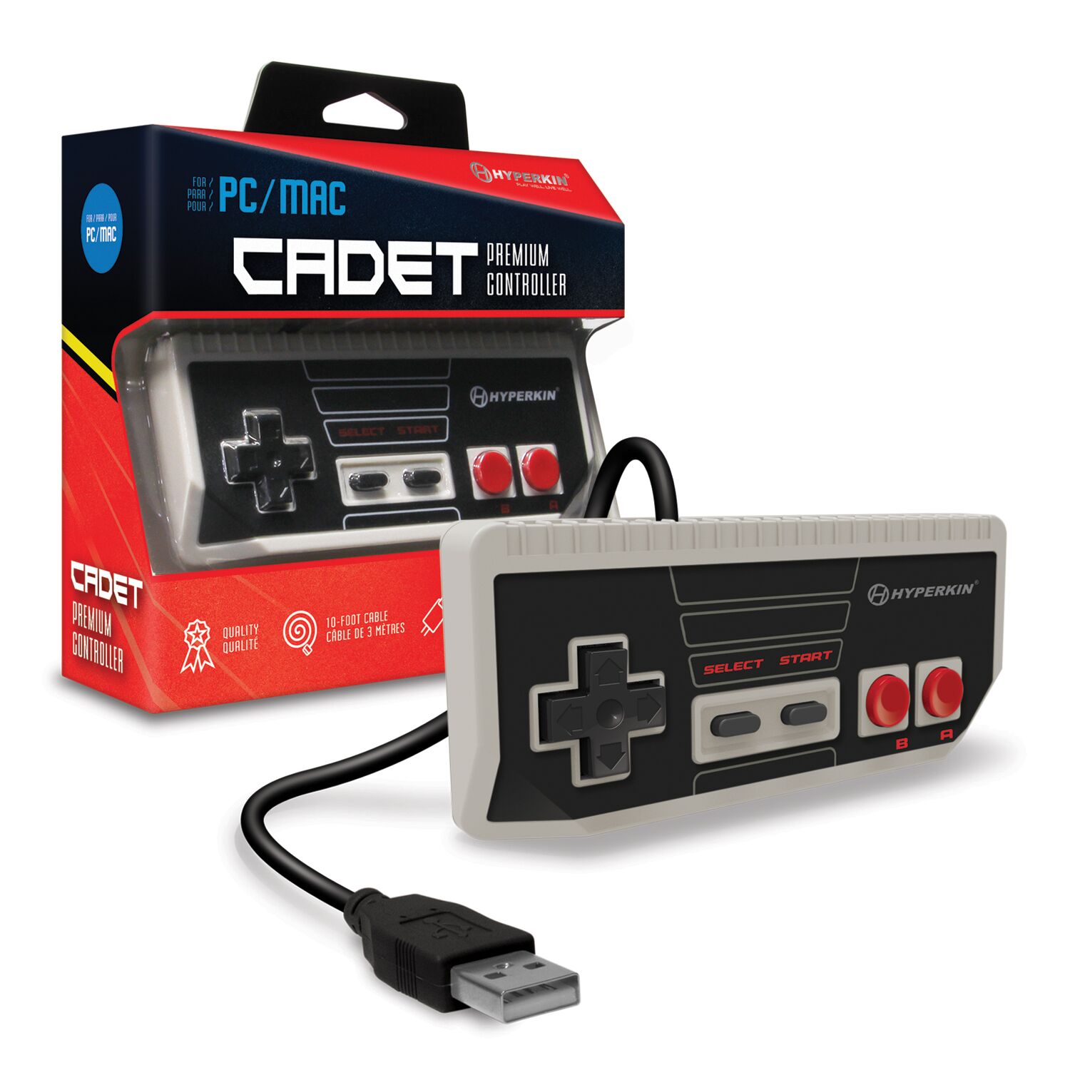 Hyperkin M07261 Pc And Mac Cadet Premium Nes Usb Controller