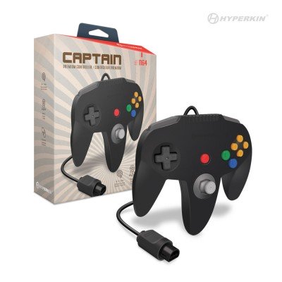 Hyperkin M07260-BK Black Captain Premium Controller For N64