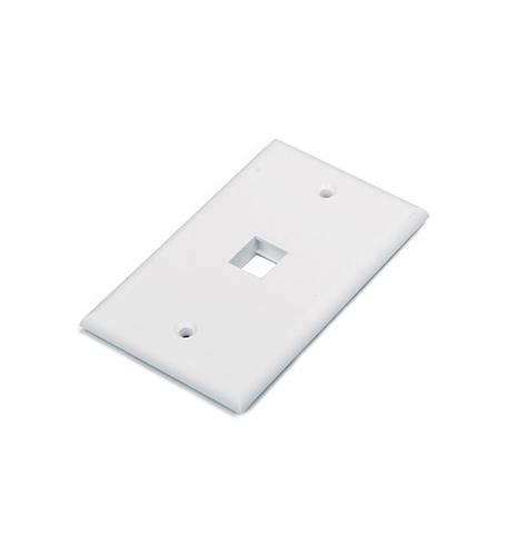 1 Port Face Plate White