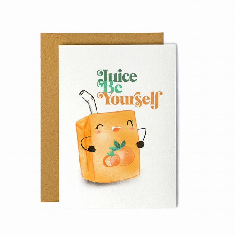 Note Cards - 4.25 x 5.5 in Juice Be Yourself