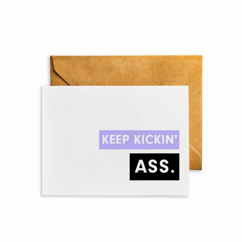 Note Cards - 4.25 x 5.5 in Keep Kickin' Ass