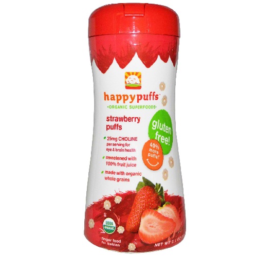 Happy Baby Strawberry Puffs (6x2.1Oz)